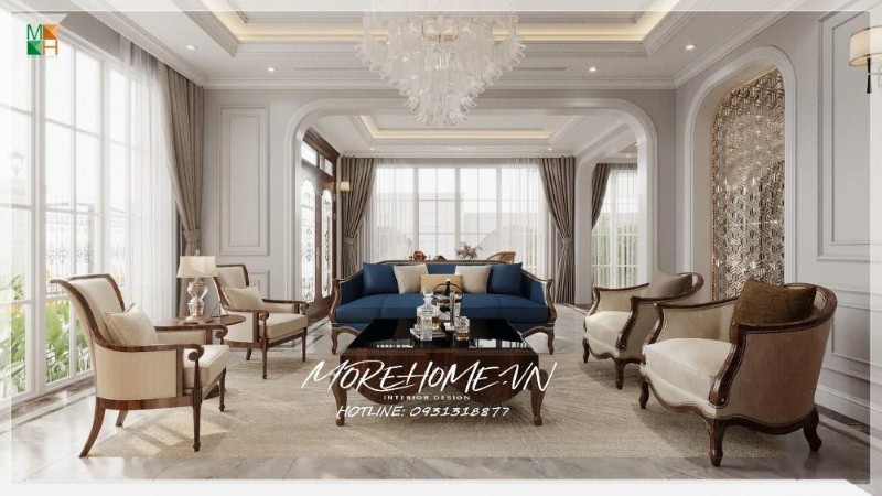 Thiết kế nội thất biệt thự Geleximco