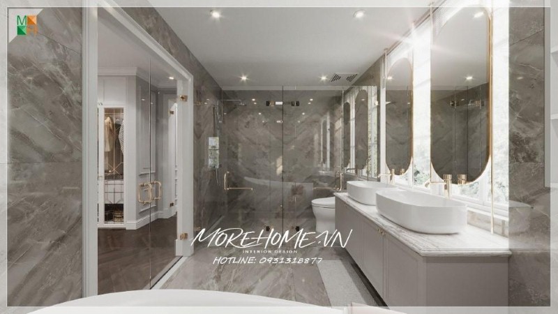 Thiết kế nội thất biệt thự Geleximco