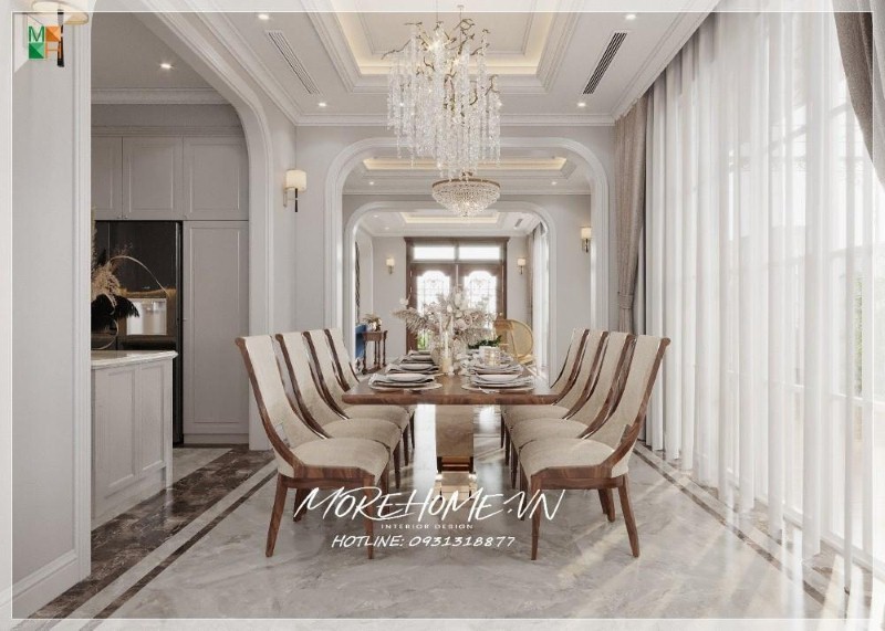 Thiết kế nội thất biệt thự Geleximco