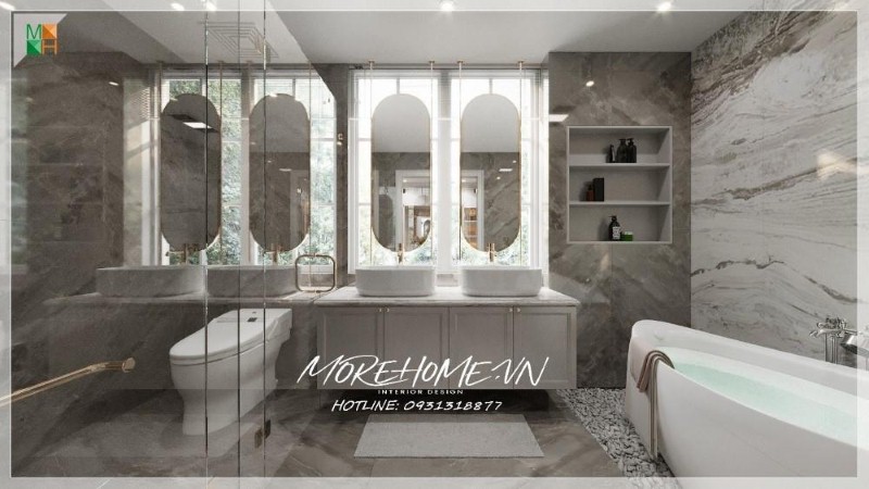 Thiết kế nội thất biệt thự Geleximco