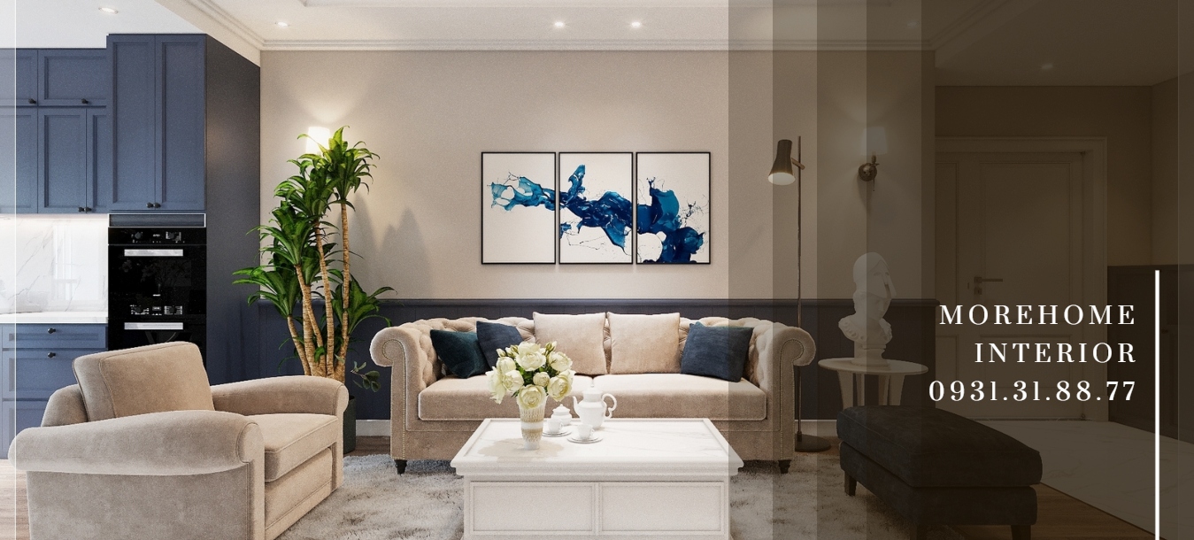 Thiết kế nội thất chung cư tân cổ điển đẹp, sang trọng tại Green House