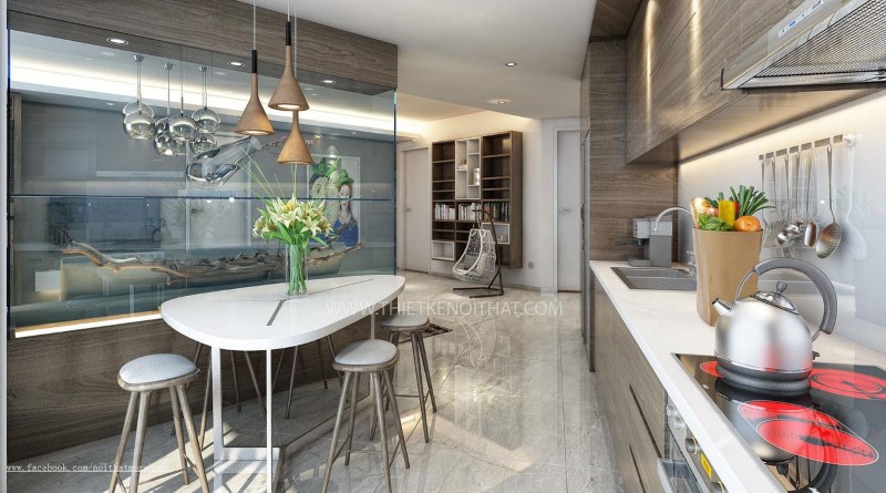 Thiết kế nội thất chung cư CT3 Nam Cường