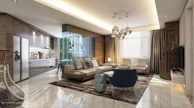 Thiết kế nội thất chung cư CT3 Nam Cường