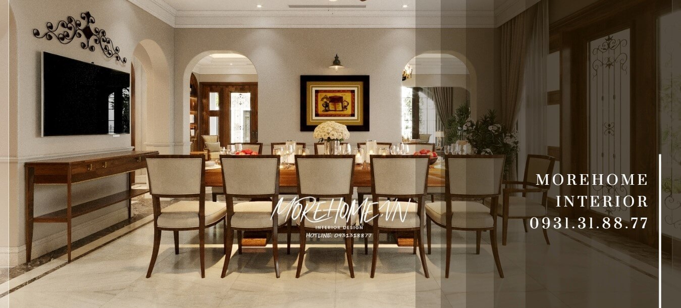 Dấu ấn khó phai trong thiết kế nội ngoại thất biệt thự An Vượng Địa Trung Hải