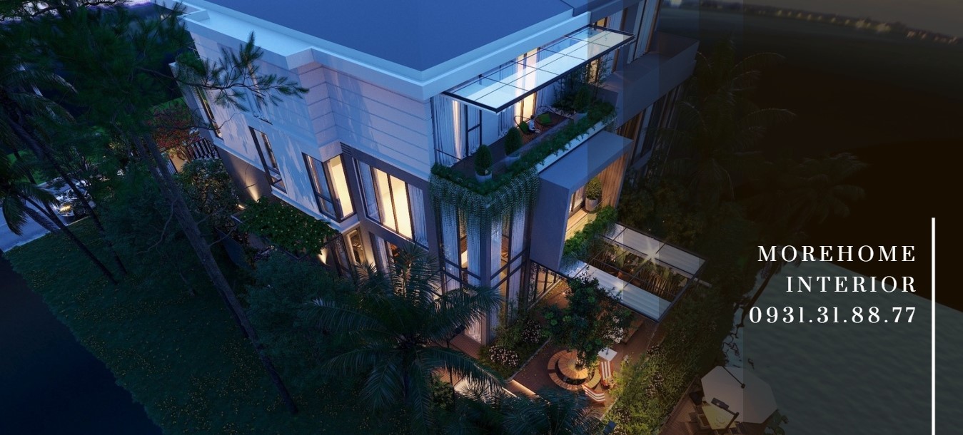 Thiết kế biệt thự đảo Ecopark ấn tượng với thiết kế thông tầng sang trọng