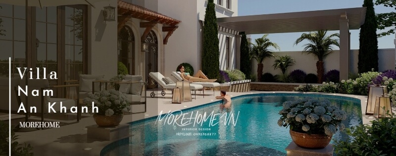  Kiến trúc biệt thự Địa Trung Hải đẹp, sang trọng tại tiểu khu Vista Lago Nam An Khánh