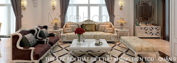  THIẾT KẾ NỘI THẤT BIỆT THỰ KHANG ĐIỀN QUẬN 9 TPHCM