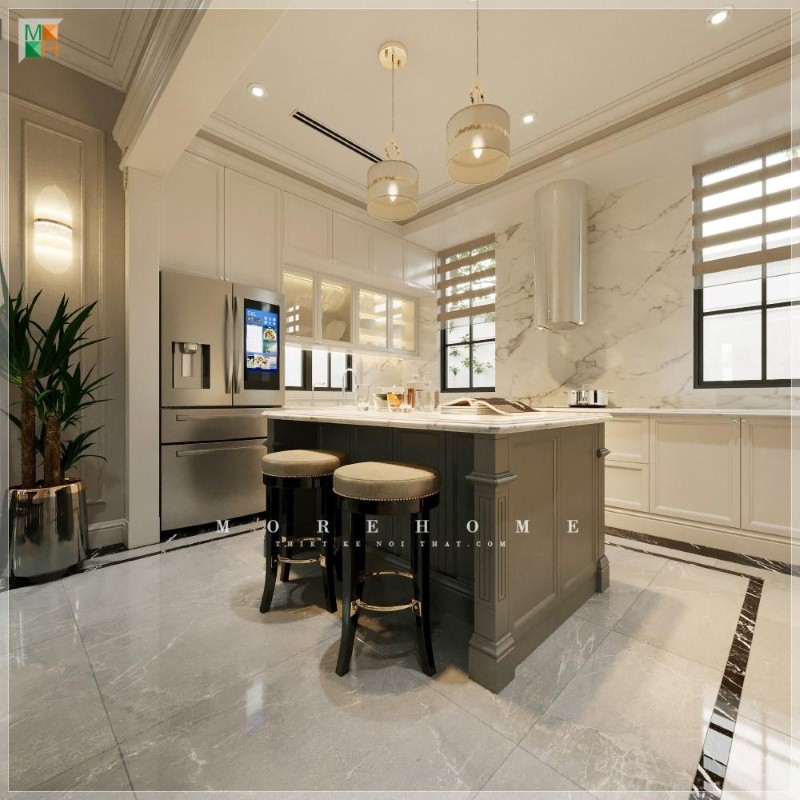 Thiết kế nội thất biệt thự tại Vĩnh Phúc