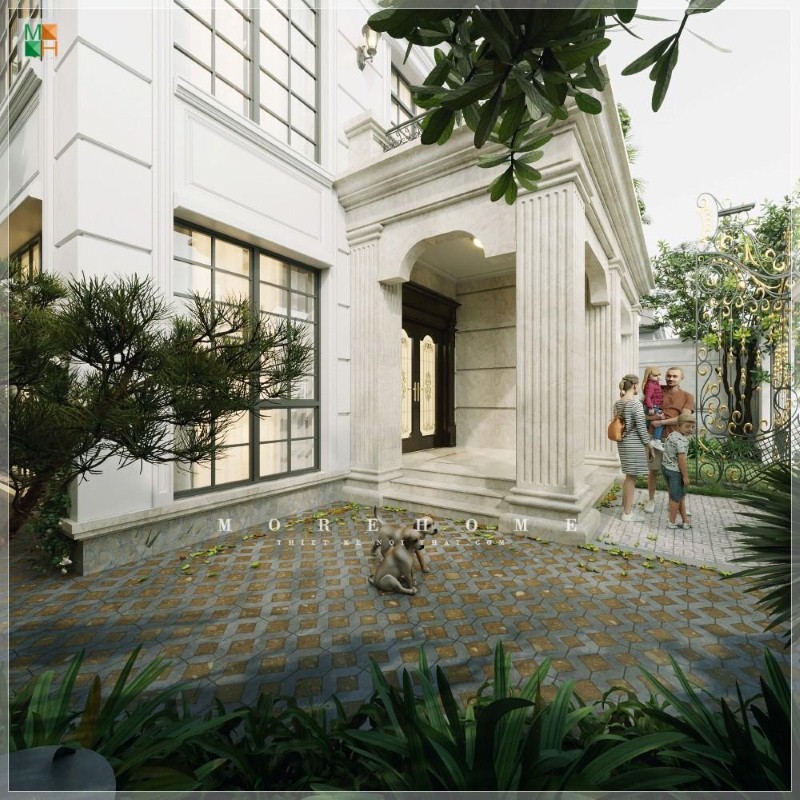 Thiết kế nội thất biệt thự tại Vĩnh Phúc