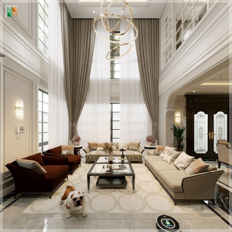 Thiết kế nội thất biệt thự tại Vĩnh Phúc