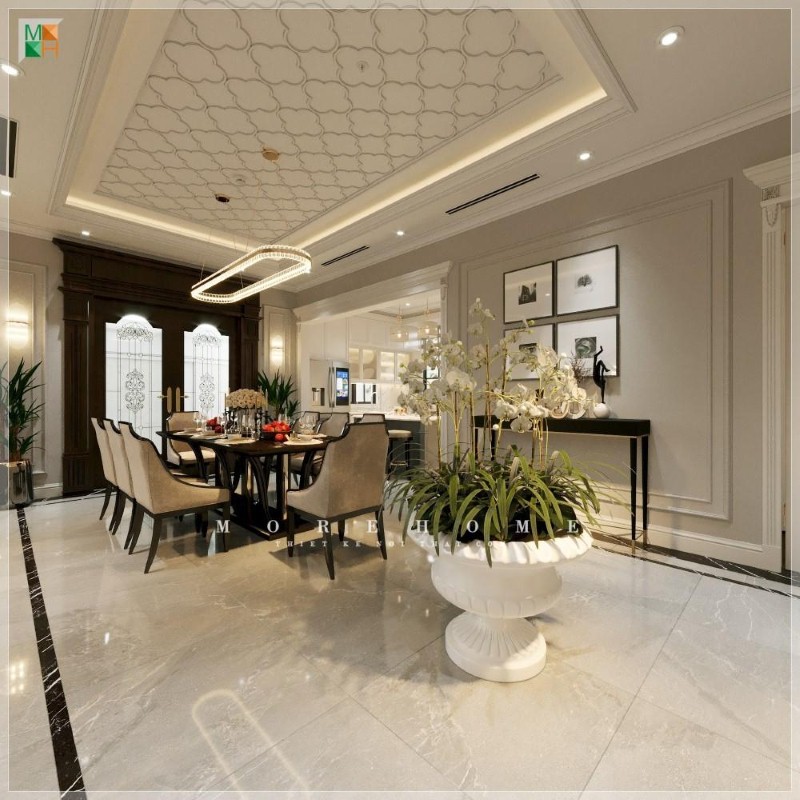 Thiết kế nội thất biệt thự tại Vĩnh Phúc