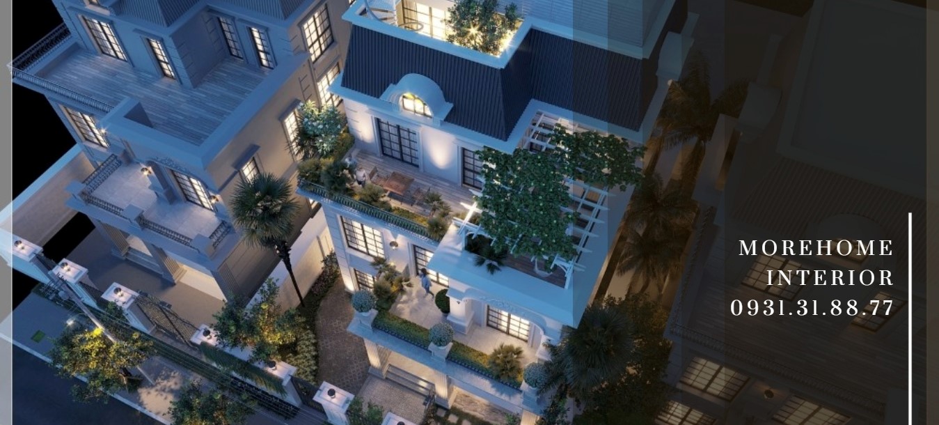 Thiết kế kiến trúc biệt thự tân cổ điển tại Vĩnh Yên Vĩnh Phúc