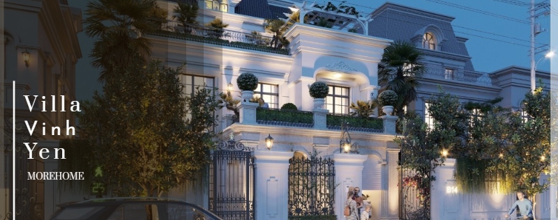  Thiết kế kiến trúc biệt thự tân cổ điển tại Vĩnh Yên Vĩnh Phúc