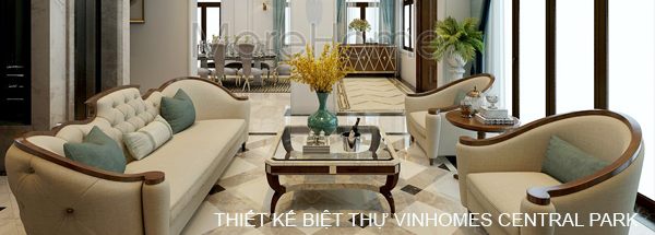  Thiết kế nội thất biệt thự Vinhomes Central Park - Chị Sương
