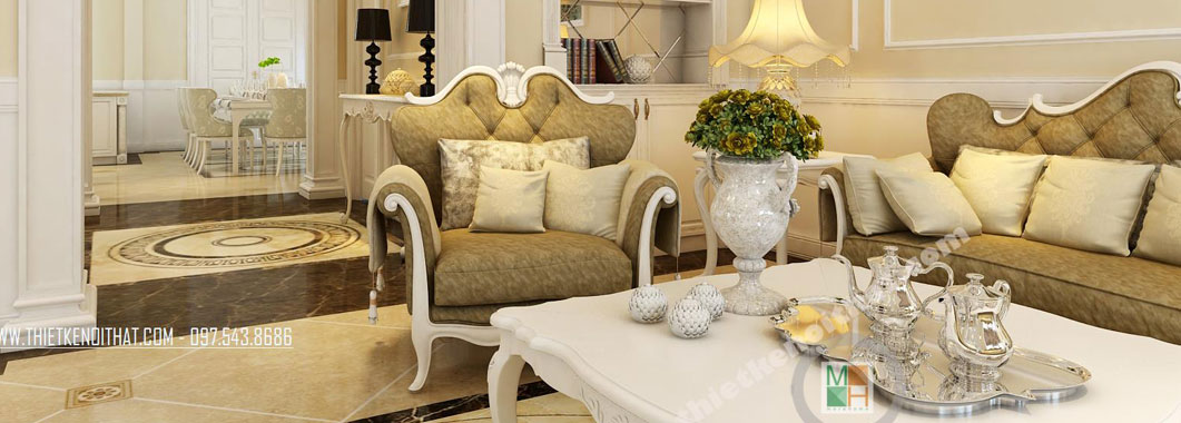  Thiết kế nội thất biệt thự tân cổ điển Vinhomes Central Park