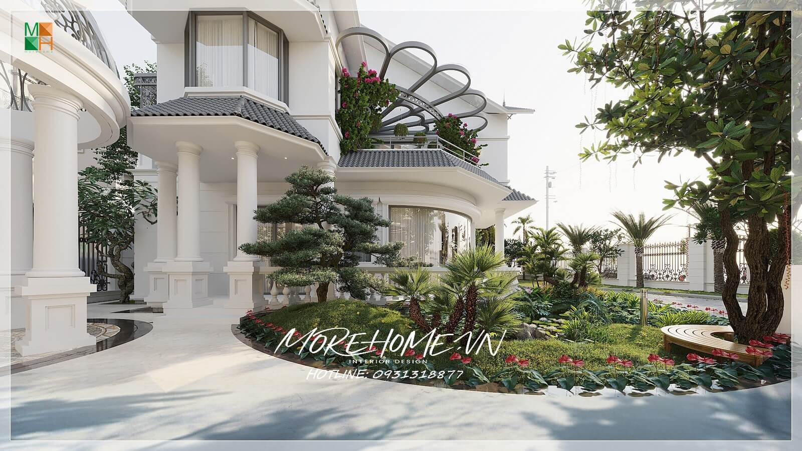 Thiết kế nội thất biệt thự vườn hiện đại tại Hải Phòng