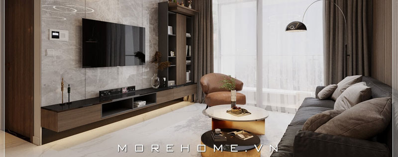  Thiết kế căn hộ Sunshine City ấn tượng với nâu trầm ấm áp