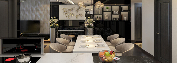  THIẾT KẾ NỘI THẤT CĂN HỘ SUNRISE CITY - CHỊ DUY 