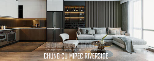  Thiết kế nội thất căn hộ chung cư Mipec Riverside phong cách hiện đại 2 phòng ngủ