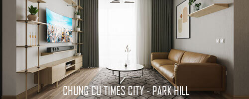  Thiết kế nội thất chung cư 2 phòng ngủ phong cách hiện đại tại Park Hill Times City