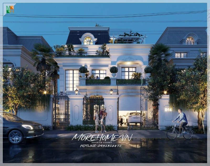 Thiết kế kiến trúc biệt thự tân cổ điển