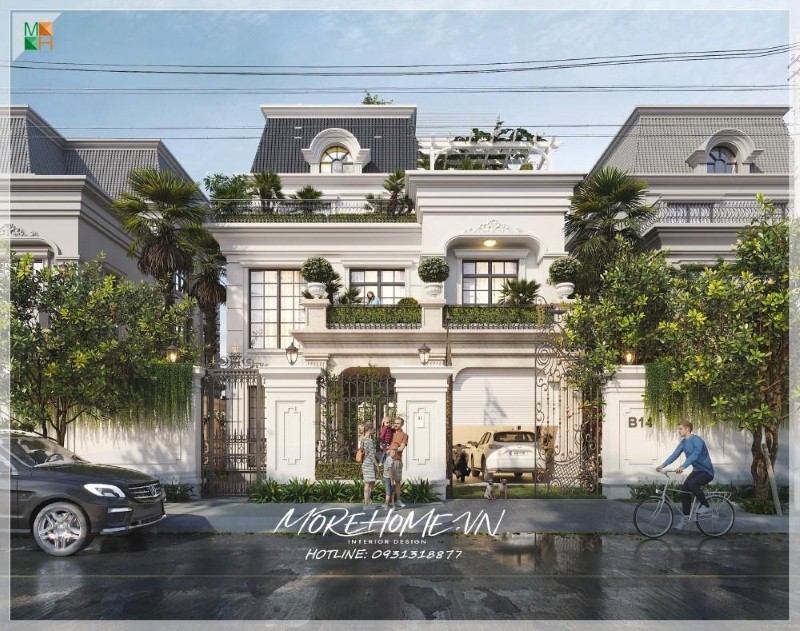Thiết kế kiến trúc biệt thự tân cổ điển