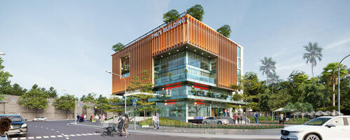  Thiết kế kiến trúc tòa nhà văn phòng và thương mại tại thành phố Vinh