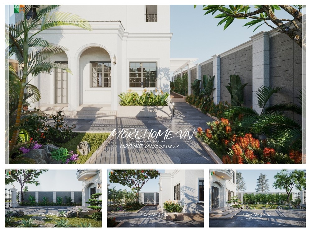 Thiết kế nội thất phòng khách biệt thự Nam An Khánh