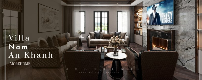  Công trình thiết kế nội ngoại thất biệt thự Nam An Khánh phong cách Địa Trung Hải 2022