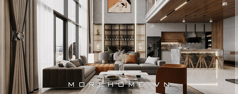  Thiết kế nội thất căn hộ Duplex Ancora phong cách hiện đại Luxury