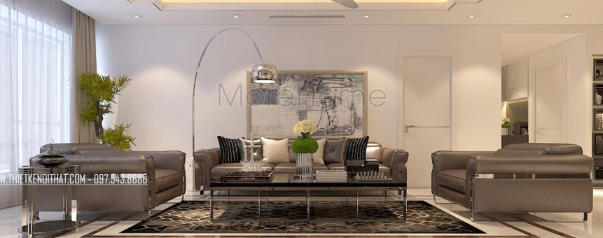  Thiết kế chung cư cao cấp Thăng Long Number One phong cách hiện đại sang trọng - Chị Nhung