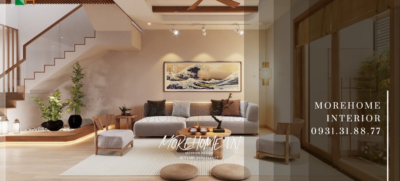Thiết kế nội thất nhà phố Belhomes Hải Phòng ấn tượng phong cách Japandi