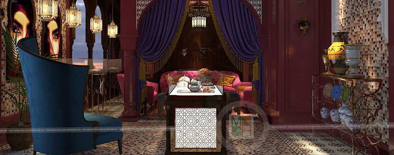  Thiết kế nội thất showroom Saffron chuyên thảo dược quý cho sức khỏe và làm đẹp từ Iran