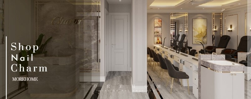  Thiết kế shop nail đẹp, sang trọng, cao cấp - Charm