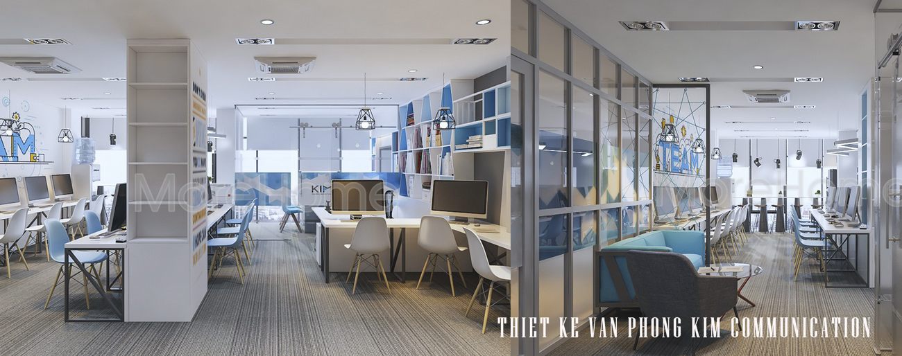  Thiết kế nội thất văn phòng Kim Communication Quận 1 Tphcm