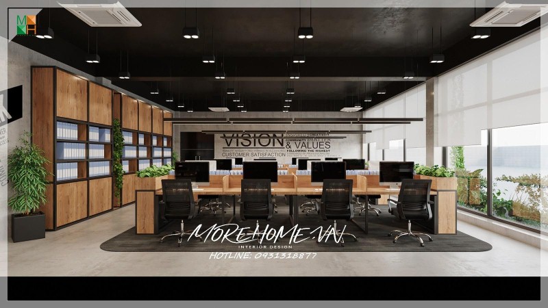Thiết kế nội thất văn phòng công ty newtek
