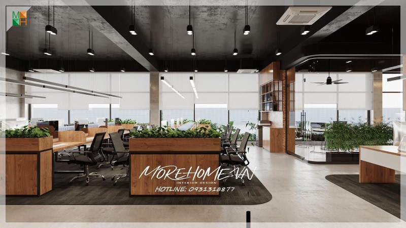 Thiết kế nội thất văn phòng công ty newtek