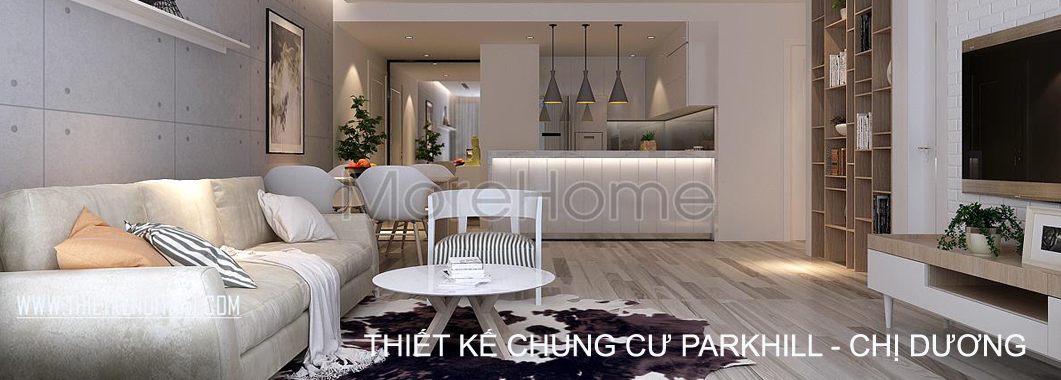  Thiết kế nội thất chung cư ParkHill hiện đại - Chị Dương