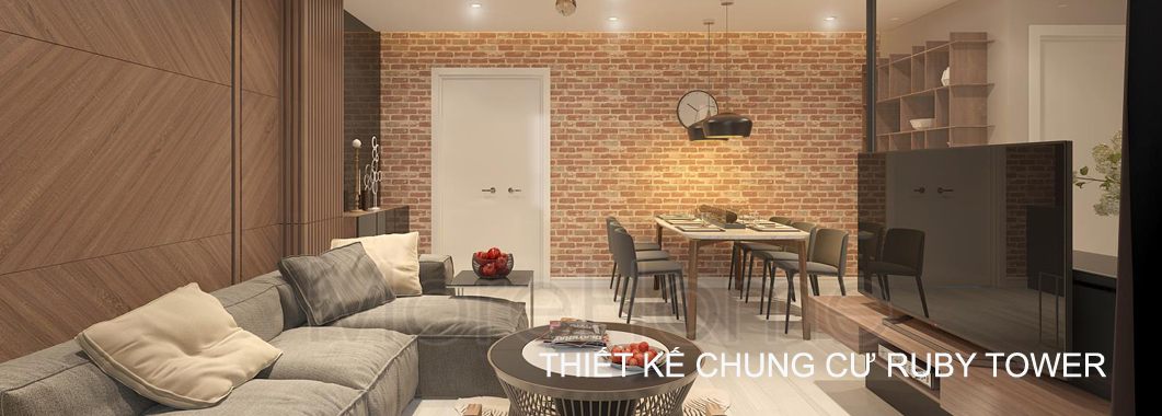  Thiết kế nội thất chung cư Ruby Tower hiện đại - Chị Chinh 3 phòng ngủ