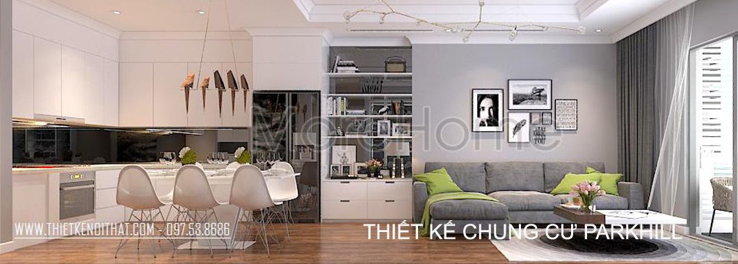  Thiết kế nội thất chung cư ParkHill phong cách hiện đại