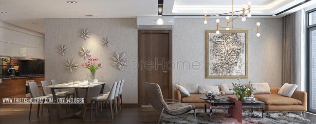  Thiết kế nội thất chung cư căn hộ 136 Hồ Tùng Mậu đẹp hiện đại - Anh Linh