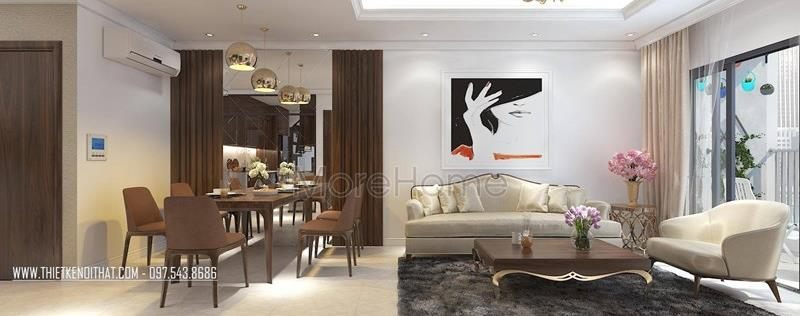  Thiết kế nội thất chung cư cao cấp, sang trọng tại Gamuda Garden