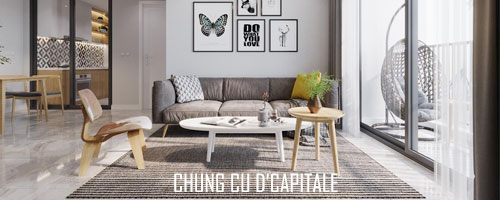  Thiết kế nội thất chung cư D'capitale hiện đại 2 phòng ngủ