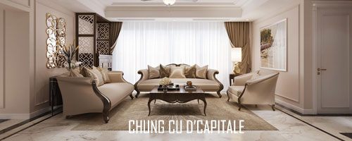 Thiết kế nội thất chung cư D'capitale phong cách tân cổ điển 
