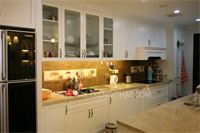 Tủ bếp gỗ sồi tự nhiên hình chữ I MH - 0011