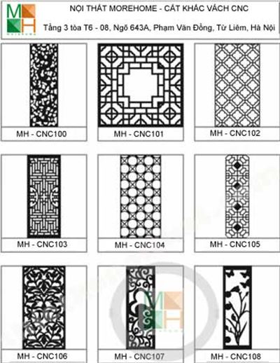 Mẫu vách cnc 012