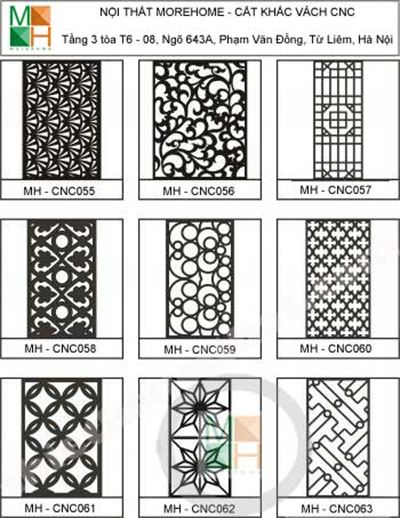 Mẫu vách cnc 007