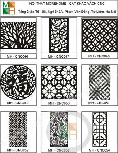 Mẫu vách cnc 006