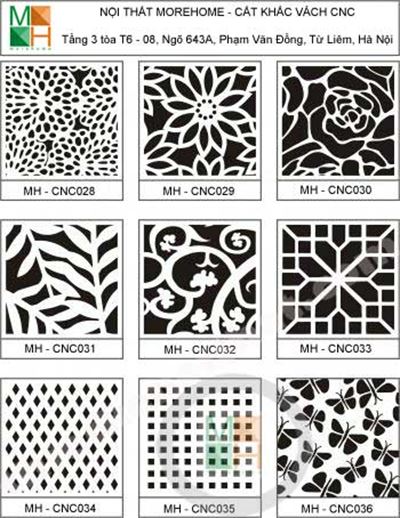 Mẫu vách cnc 004