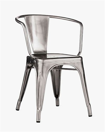 Ghế Tolix có tay TL-02 xám 